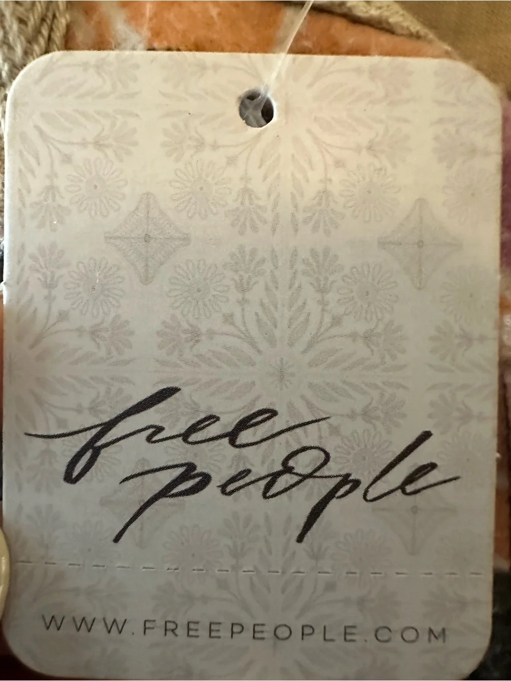 Free People Floral Jacket - Gray with Peach & Lilac - Picture 4 of 5